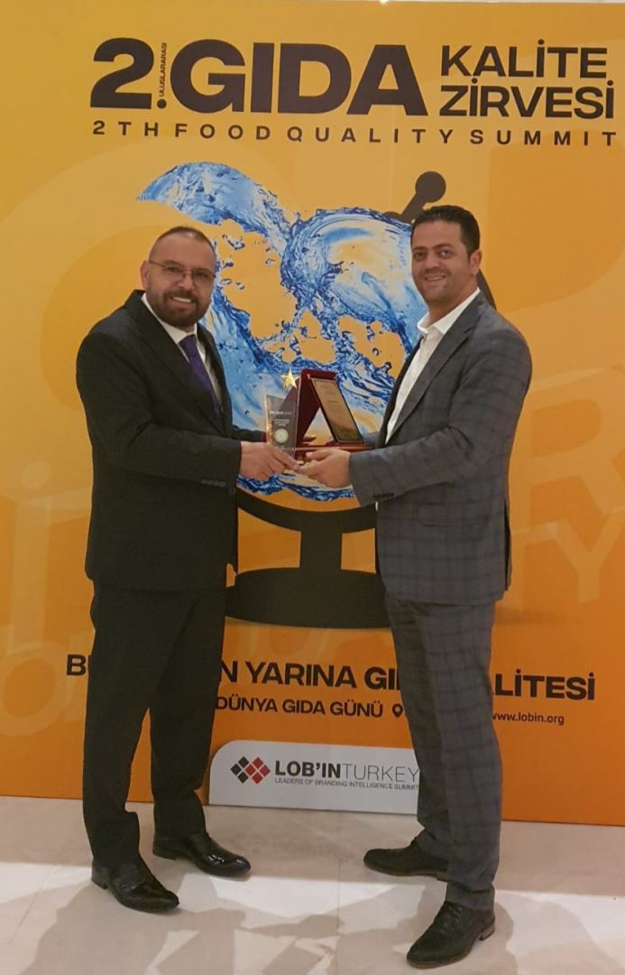 2. Gıda Kalite Zirvesinde Ödülümüz Takdim Edilmiştir