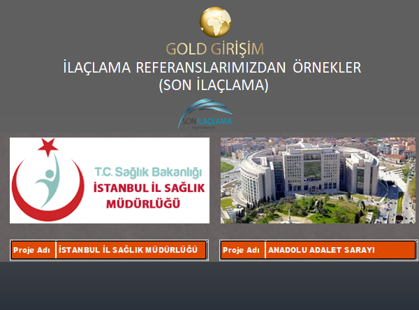 İLAÇLAMA REFERANSLARIMIZDAN ÖRNEKLER (SON İLAÇLAMA)